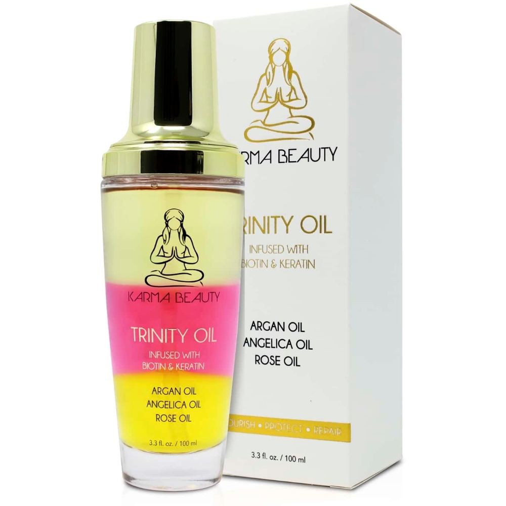 new Karma Beauty Trinity Oil Infused With Biotin & Keratin 100ml Haircare
